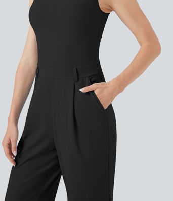 Legerer Crossover-Jumpsuit mit Taschen – Easy Peezy Edition