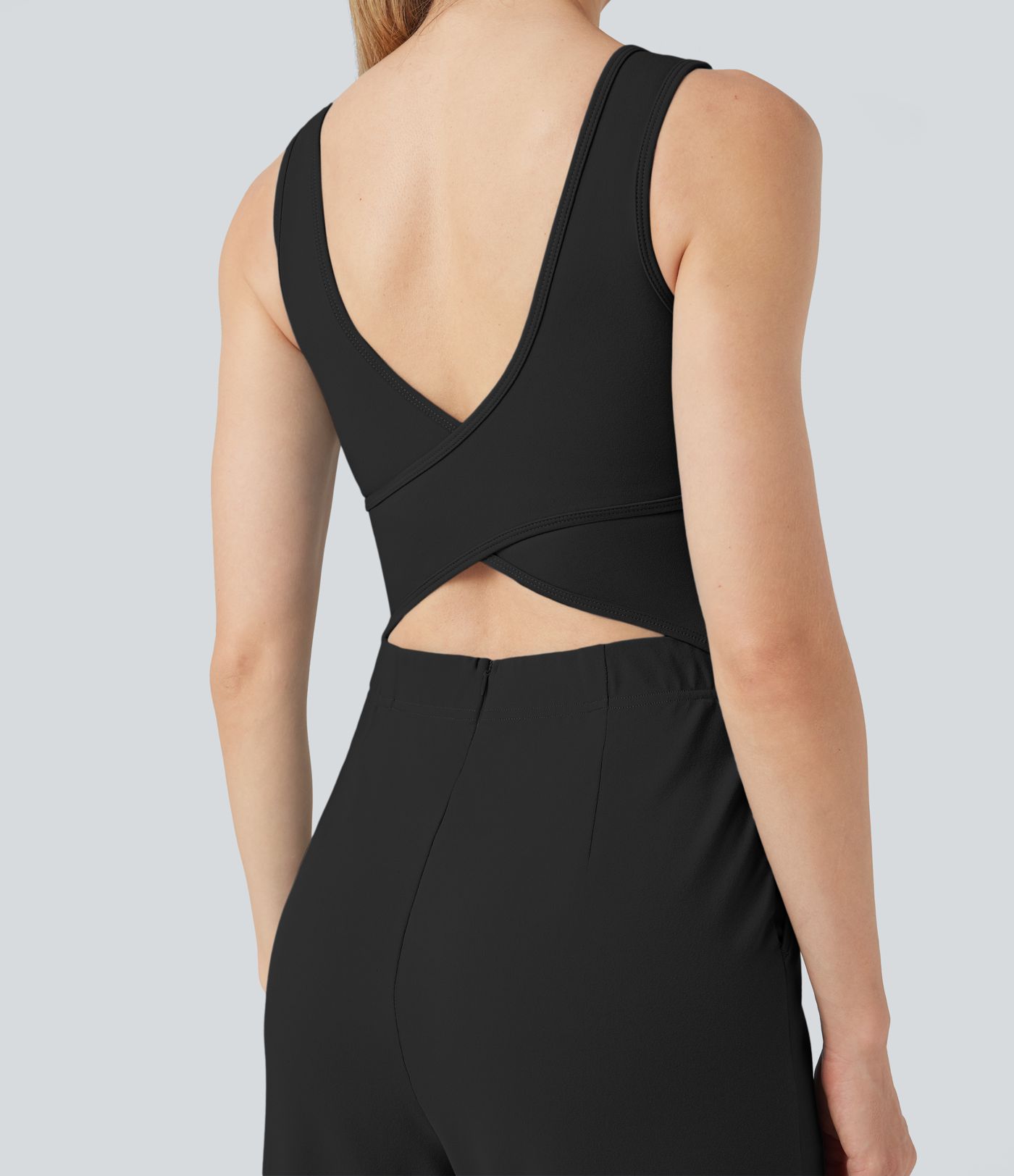 Legerer Crossover-Jumpsuit mit Taschen – Easy Peezy Edition