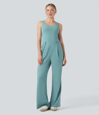 Legerer Crossover-Jumpsuit mit Taschen – Easy Peezy Edition