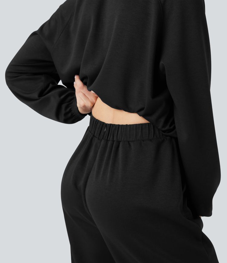 Hooded Long Sleeve Casual Jumpsuit with Pockets-Easy Peezy