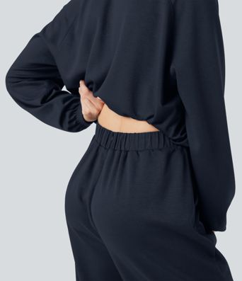 Hooded Long Sleeve Casual Jumpsuit with Pockets-Easy Peezy