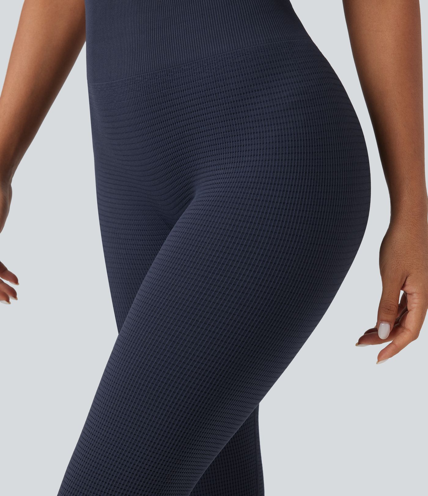 OneForm Seamless Flow Waffle High Waisted 7/8 Yoga Leggings
