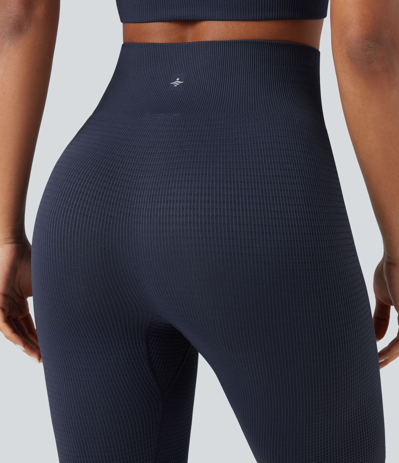 OneForm Seamless Flow Waffle High Waisted 7/8 Yoga Leggings