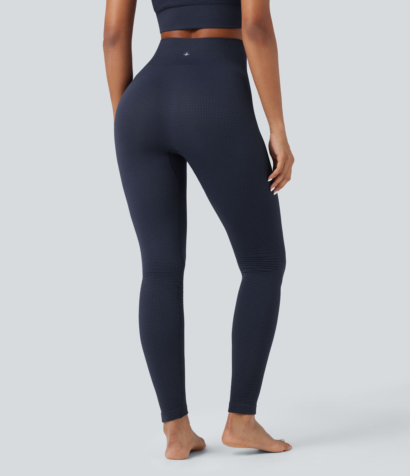 OneForm Seamless Flow Waffle High Waisted 7/8 Yoga Leggings