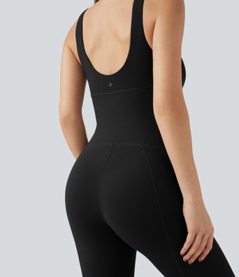 Halara UltraSculpt™ Sleeveless Scoop Back Tummy Control Workout Skinny Jumpsuit
