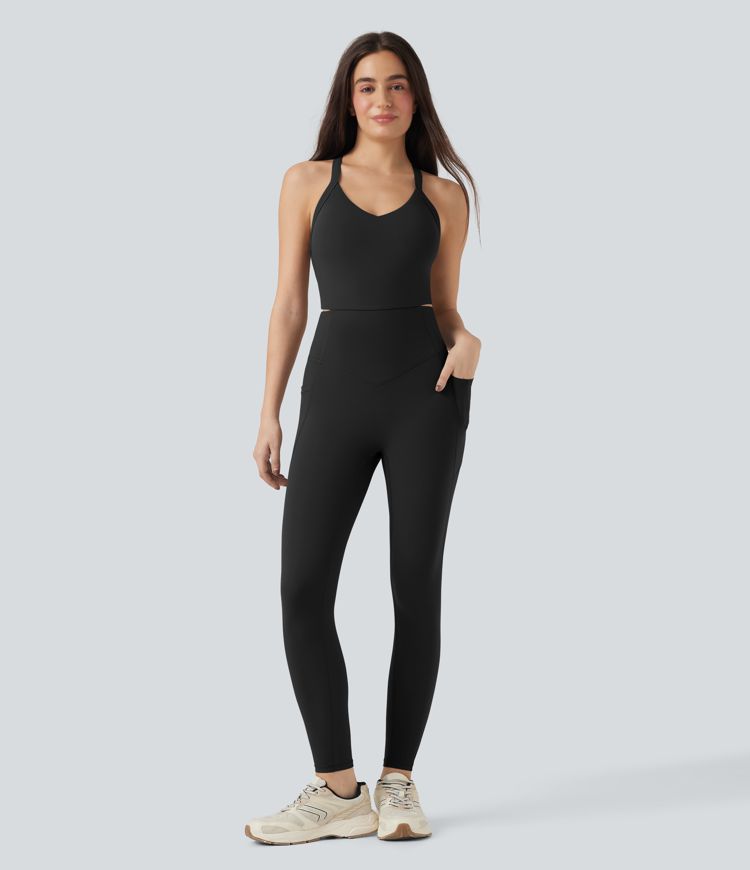 Halara UltraSculpt™ Tummy Control Training Jumpsuit with Pockets-Easy Peezy Edition