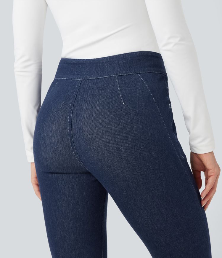 Halara Flex™ Mid Rise Denim Casual 7/8 Leggings with Pockets