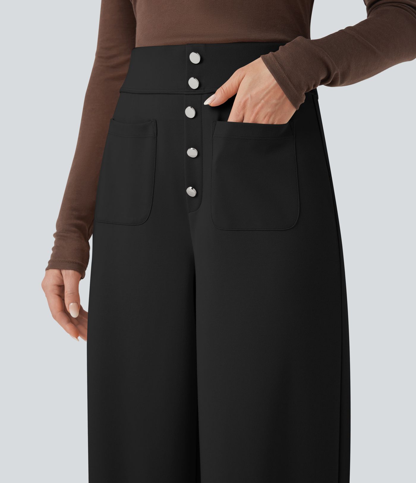 Halara Flex™ High Waisted Wide Leg Work Pants with Pockets