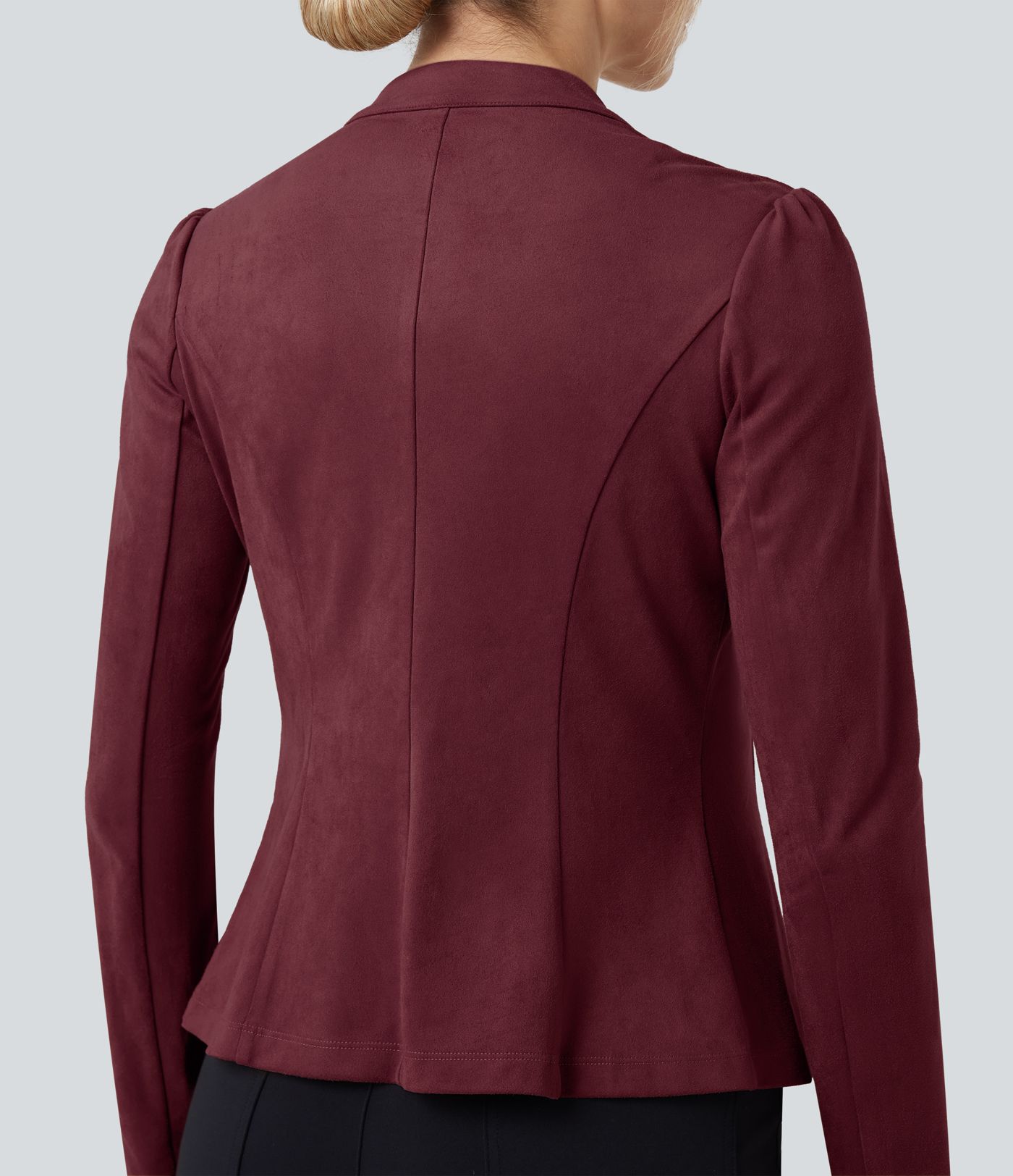 Veste de travail ajustée en daim manches longues