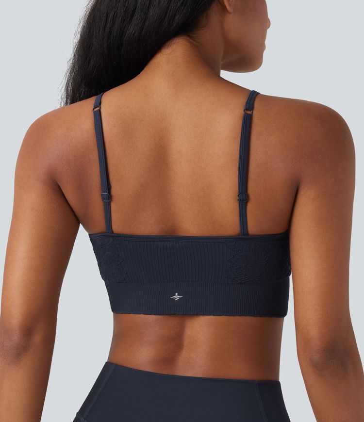 Seamless Flow Low Support Yoga Sports Bra