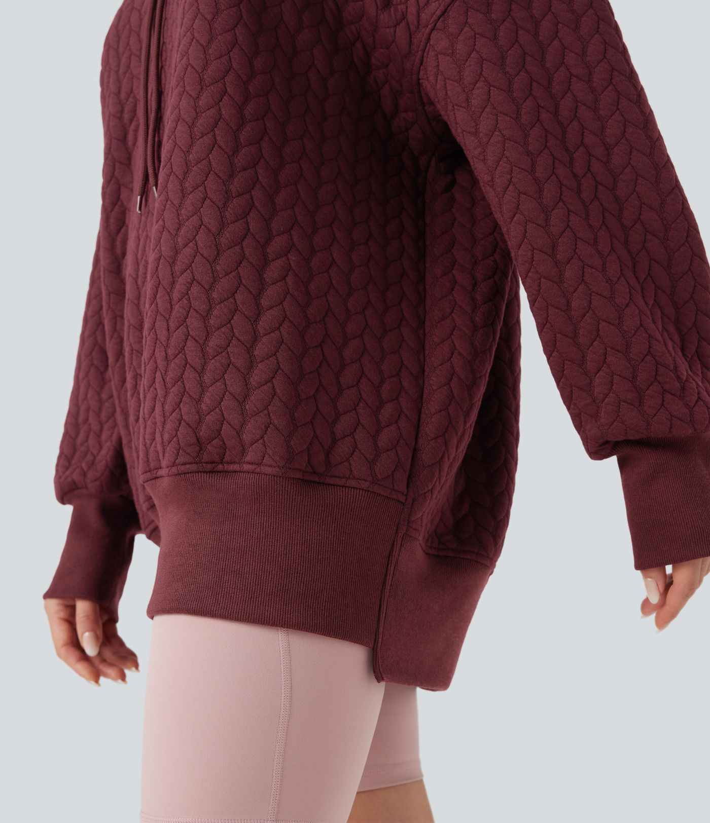 Hooded Long Sleeve Relaxed Casual Sweatshirt