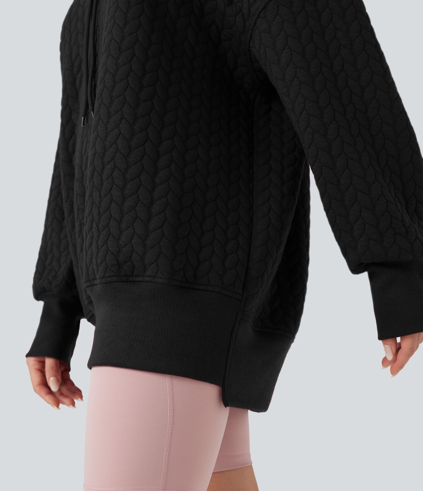 Hooded Long Sleeve Relaxed Casual Sweatshirt