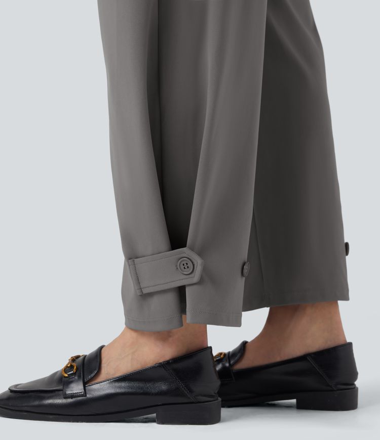 Pantalon tailleur fuselé Halara Flex™ taille mi-haute largeur ajustable avec poches