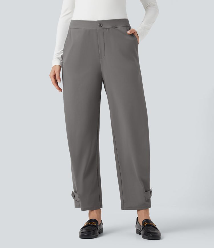 Pantalon tailleur fuselé Halara Flex™ taille mi-haute largeur ajustable avec poches