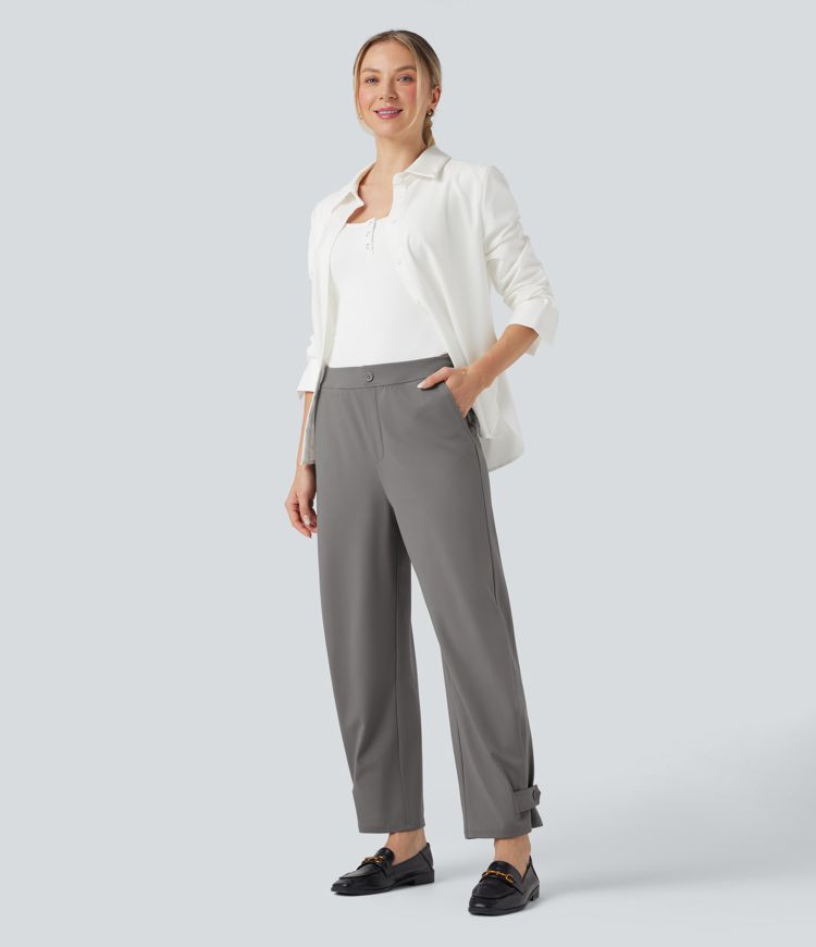Pantalon tailleur fuselé Halara Flex™ taille mi-haute largeur ajustable avec poches