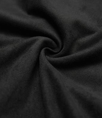 High Waisted 2-in-1 Fringe Hem Bodycon Mini Suede Casual Skirt