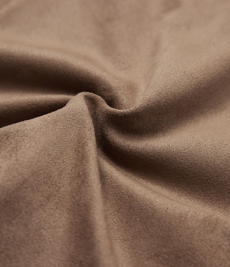 High Waisted 2-in-1 Fringe Hem Bodycon Mini Suede Casual Skirt