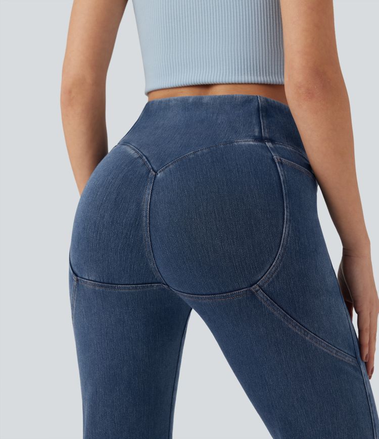 Halara Flex™ High Waisted Tummy Control Casual Bootcut Jeans with Pockets