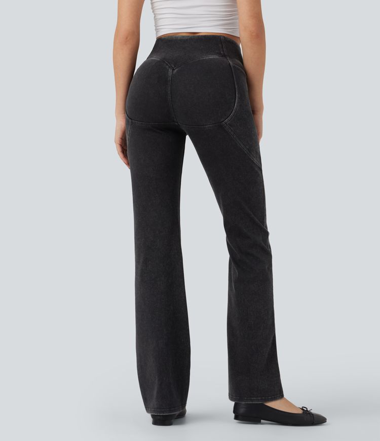 Halara Flex™ High Waisted Tummy Control Casual Bootcut Jeans with Pockets
