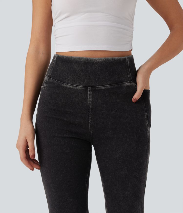 Halara Flex™ High Waisted Tummy Control Casual Bootcut Jeans with Pockets