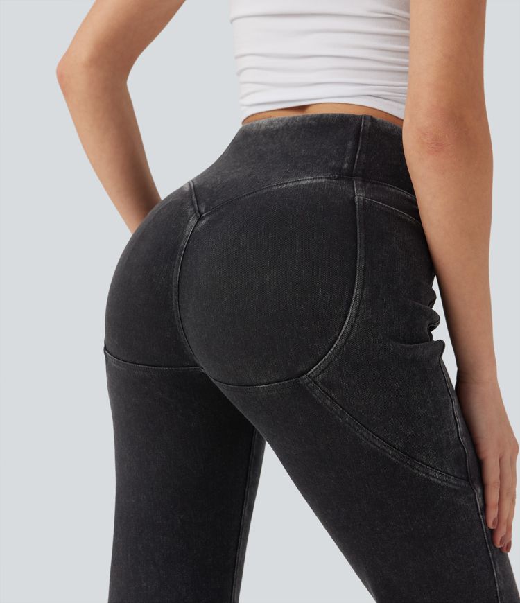 Halara Flex™ High Waisted Tummy Control Casual Bootcut Jeans with Pockets