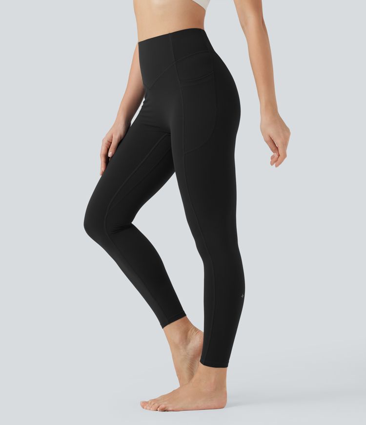 Halara UltraSculpt™ SoCinched High Waisted Tummy Control Scrunch Shaping Yoga Leggings with Pockets