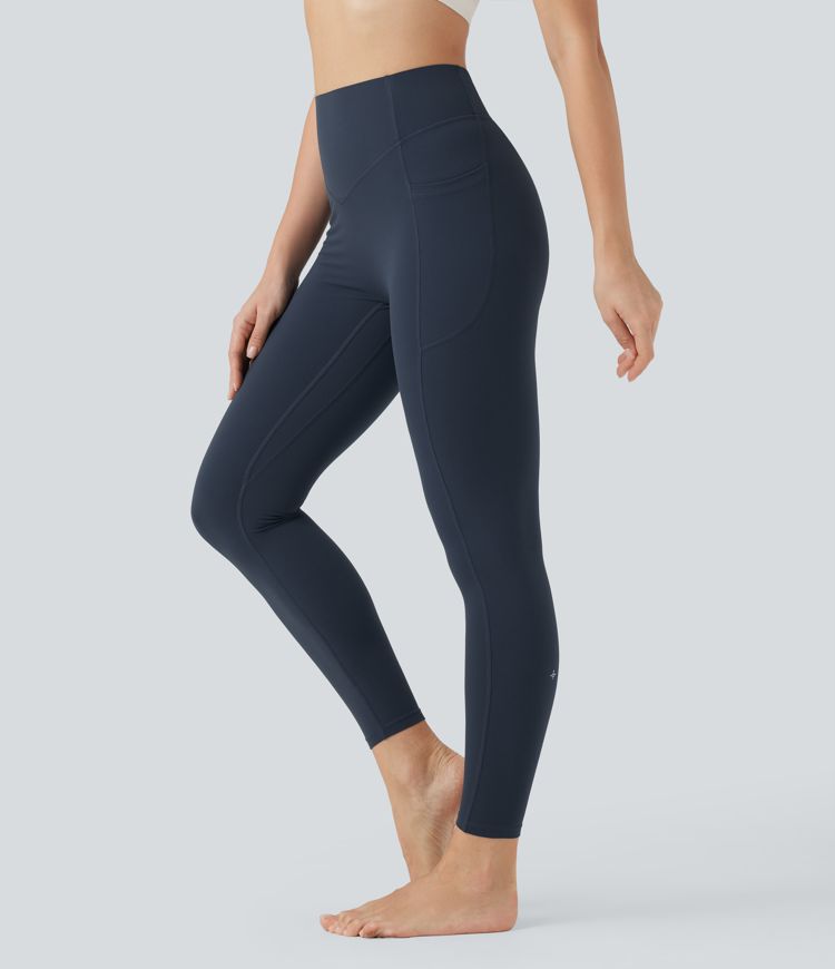 Halara UltraSculpt™ SoCinched High Waisted Tummy Control Scrunch Shaping Yoga Leggings with Pockets