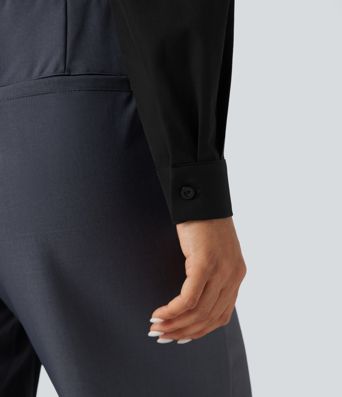 Body chemise de travail Breezeful™ col V manches longues séchage rapide