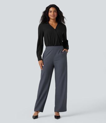 Body chemise de travail Breezeful™ col V manches longues séchage rapide