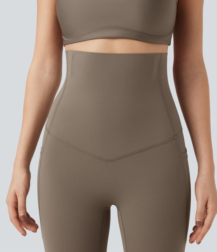Halara UltraSculpt™ SoCinched Super High Waisted Tummy Control Fishbone Shaping Training Leggings with Pockets