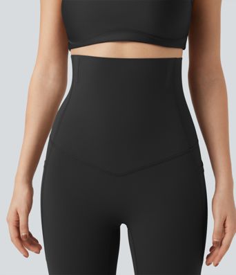 Halara UltraSculpt™ Super High Waisted Tummy Control Fishbone Shaping Training Leggings with Pockets