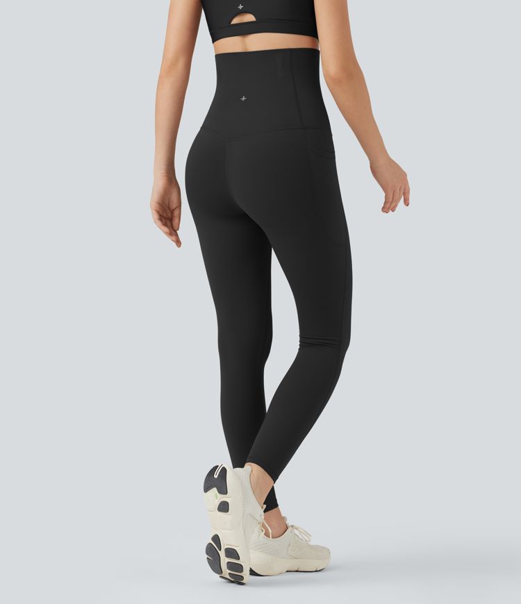 Halara UltraSculpt™ SoCinched Super High Waisted Tummy Control Fishbone Shaping Training Leggings with Pockets