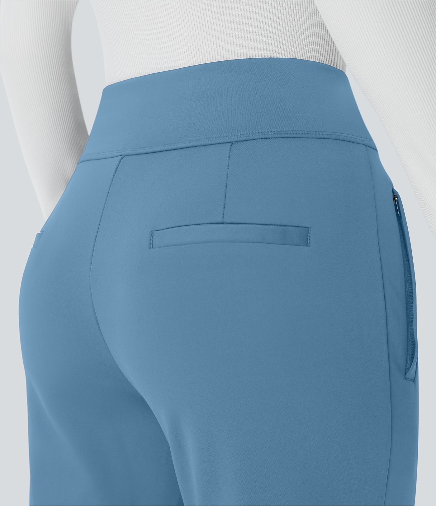 Halara Flex™ DayStretch Mid Rise Side Zipper Pocket Work Flare Pants