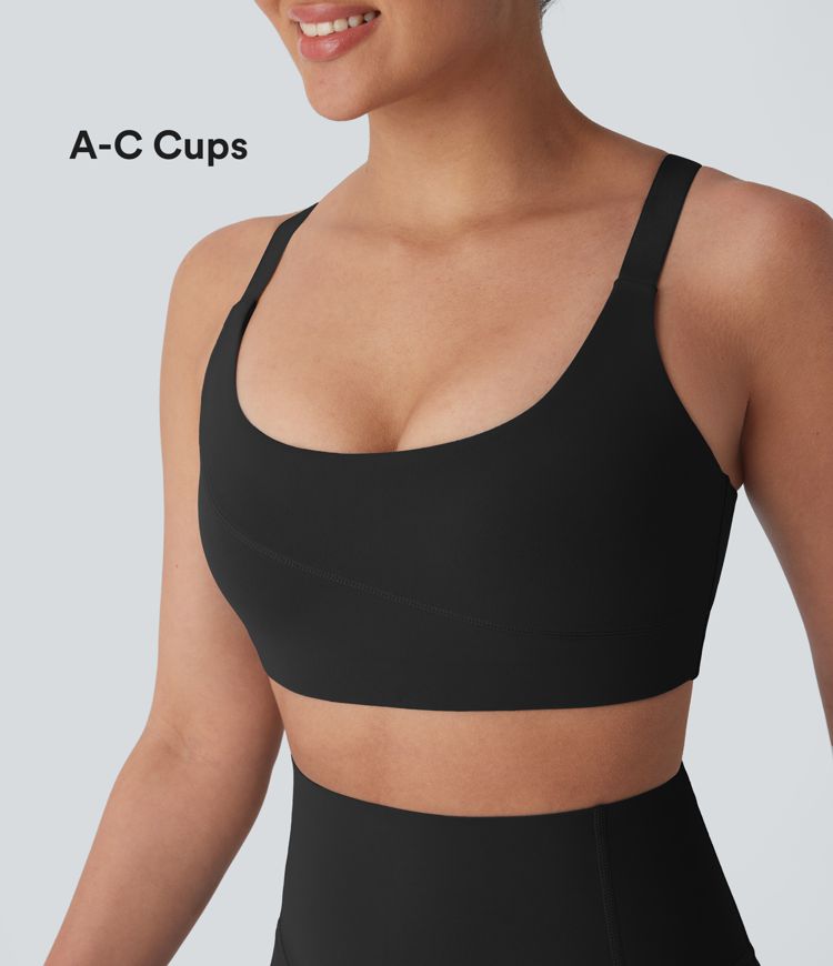 Halara UltraSculpt™ Medium Support  U Neck Workout Sports Bra A-C Cups