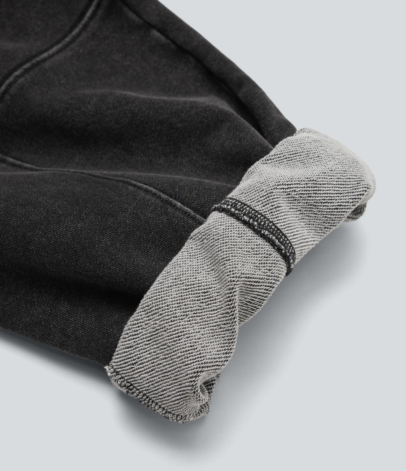 Halara Flex™ Mid Rise Drawstring Denim Casual French Terry Baggy Sweatpants with Pockets