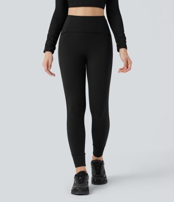 SoftlyZero™ Reflective High Waisted Tummy Control Hiking Leggings with Pockets-UPF50+