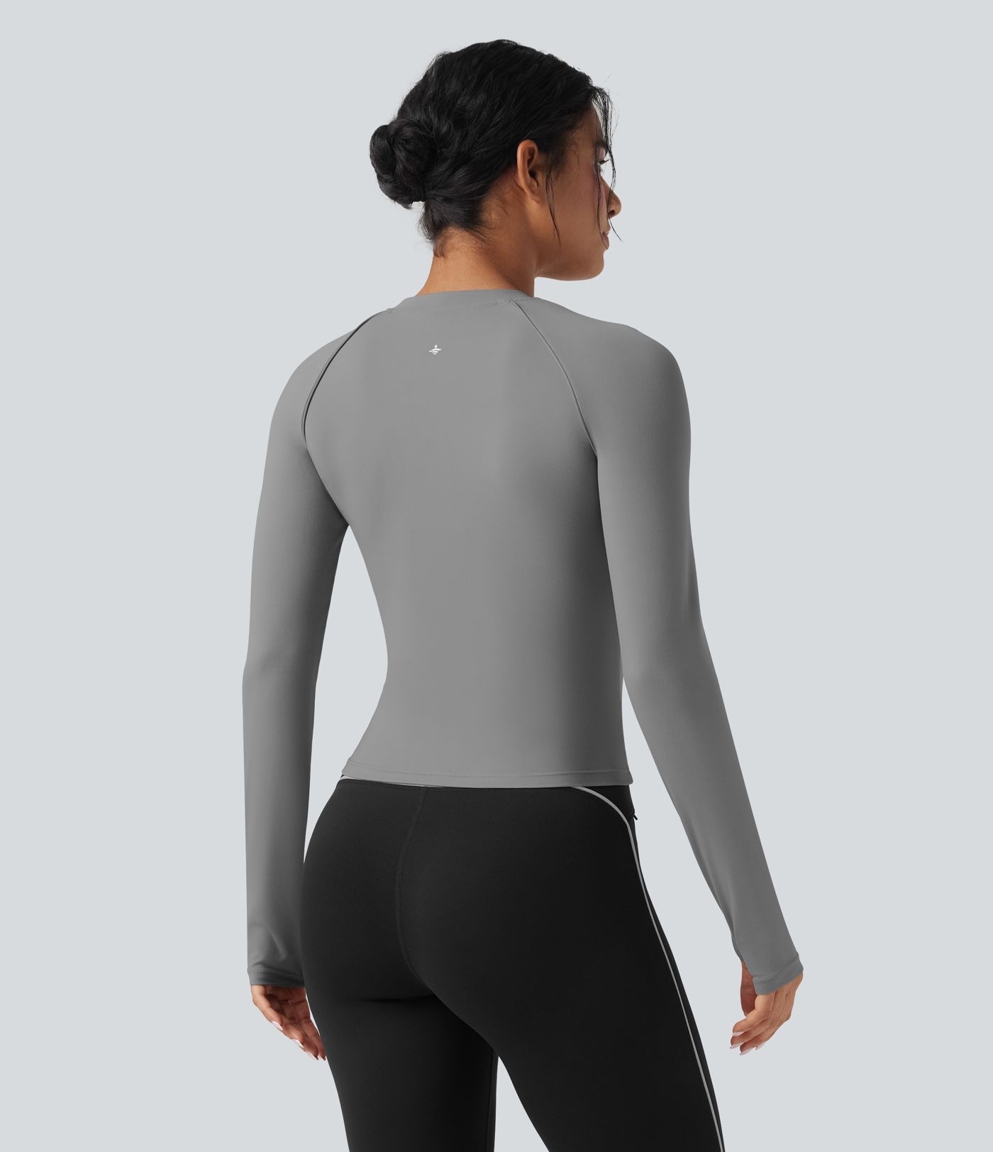 SoftlyZero™ Reflective Lines Long Sleeve Thumb Holes Hiking Sports Top-UPF50+