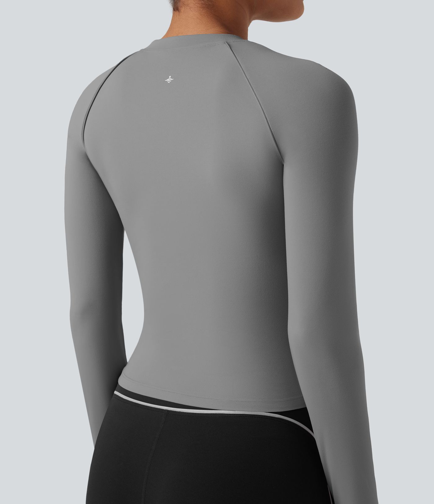 SoftlyZero™ Reflective Lines Long Sleeve Thumb Holes Hiking Sports Top-UPF50+