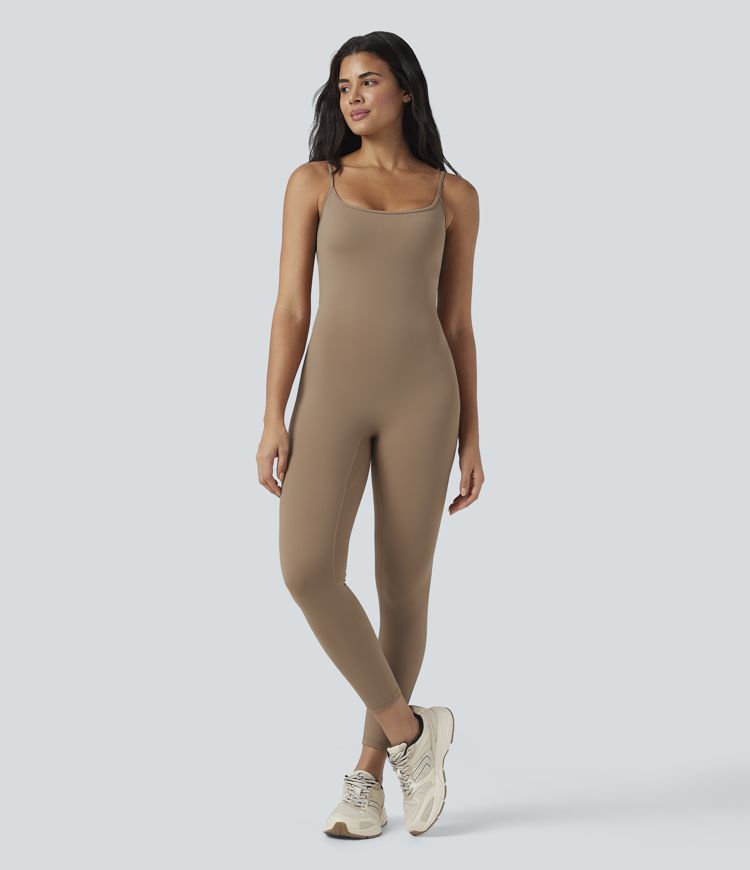 SoftlyZero™ Airy U Neck Cool Touch Yoga Jumpsuit-Easy Peezy Edition-UPF50+