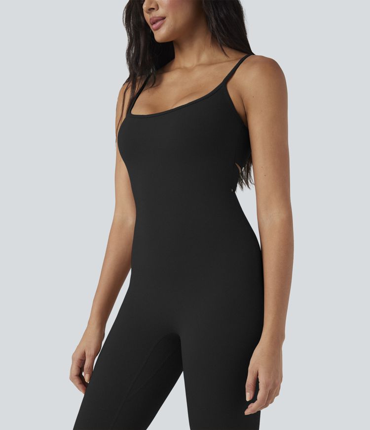 SoftlyZero™ Airy U Neck Cool Touch Yoga Jumpsuit-Easy Peezy Edition-UPF50+
