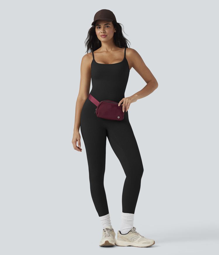 SoftlyZero™ Airy U Neck Cool Touch Yoga Jumpsuit-Easy Peezy Edition-UPF50+