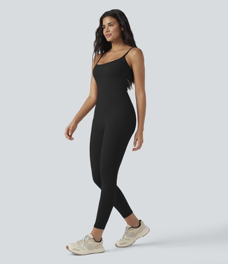 SoftlyZero™ Airy U Neck Cool Touch Yoga Jumpsuit-Easy Peezy Edition-UPF50+