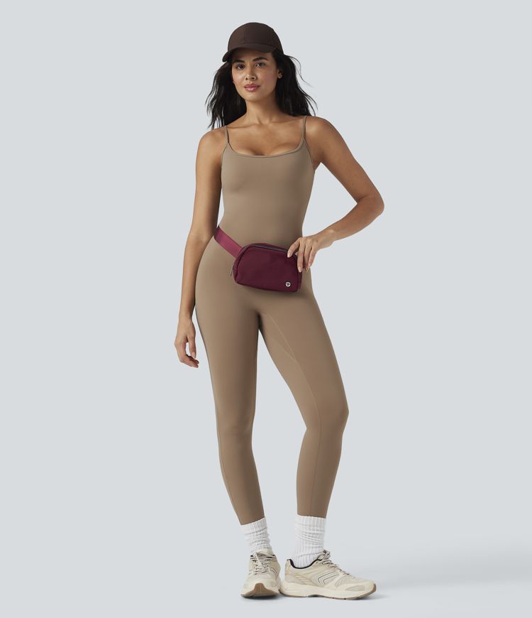 Combinaison de yoga SoftlyZero™ aérée col U toucher frais - Édition Easy Peasy - UPF50+