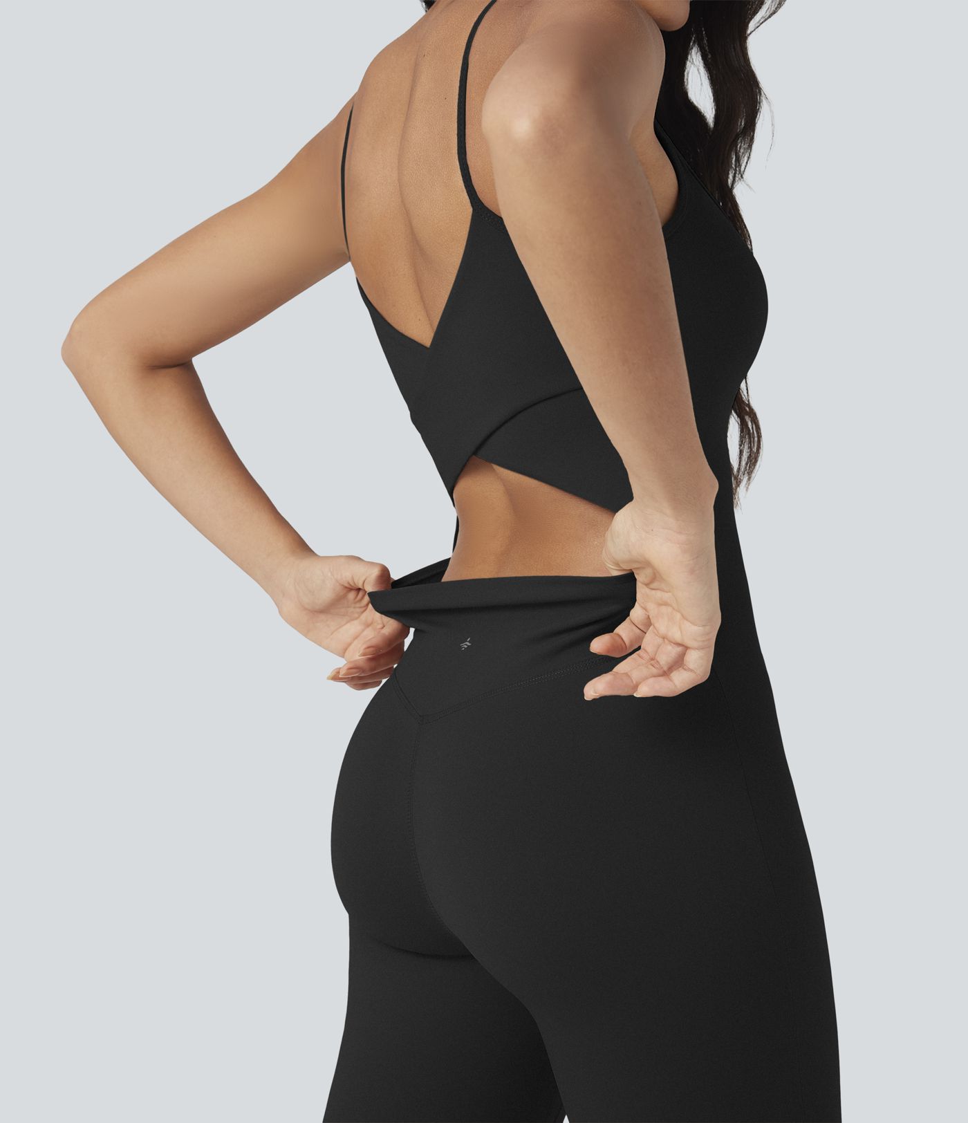 SoftlyZero™ Airy U Neck Cool Touch Yoga Jumpsuit-Easy Peezy Edition-UPF50+