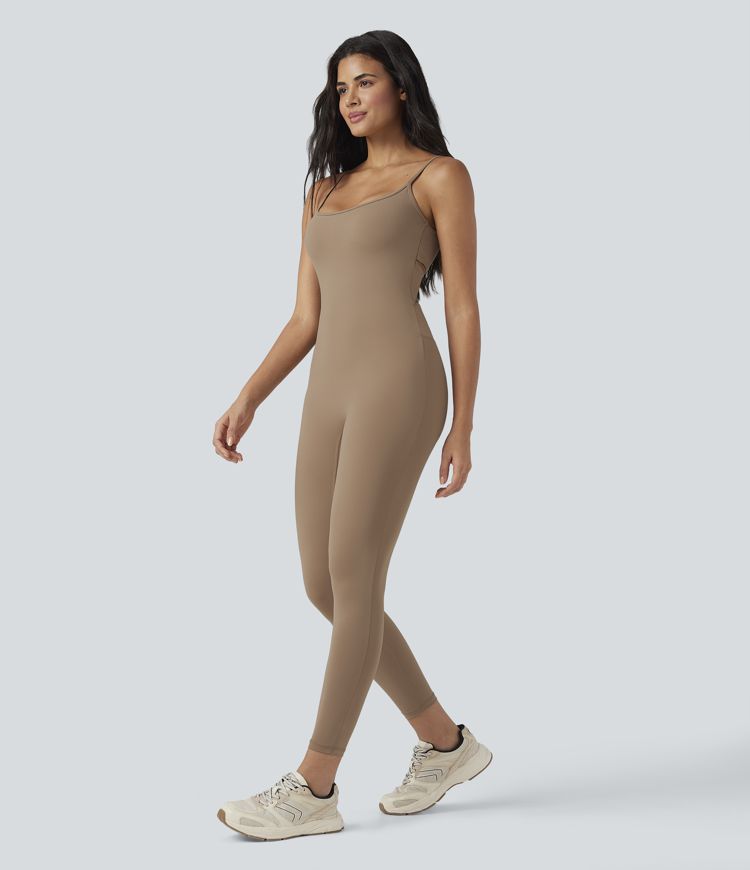 SoftlyZero™ Airy U Neck Cool Touch Yoga Jumpsuit-Easy Peezy Edition-UPF50+
