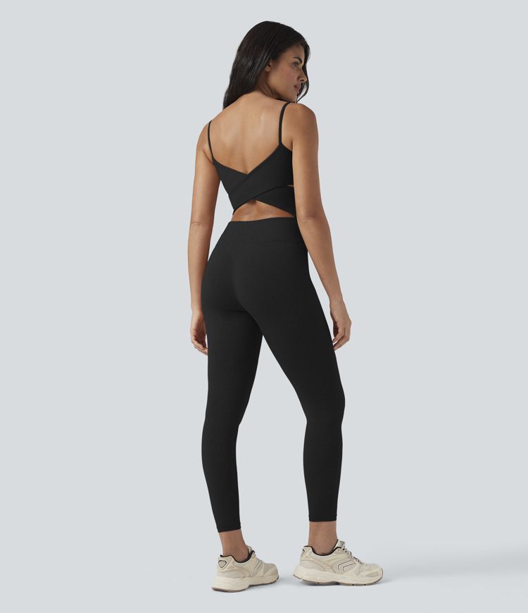 SoftlyZero™ Airy U Neck Cool Touch Yoga Jumpsuit-Easy Peezy Edition-UPF50+