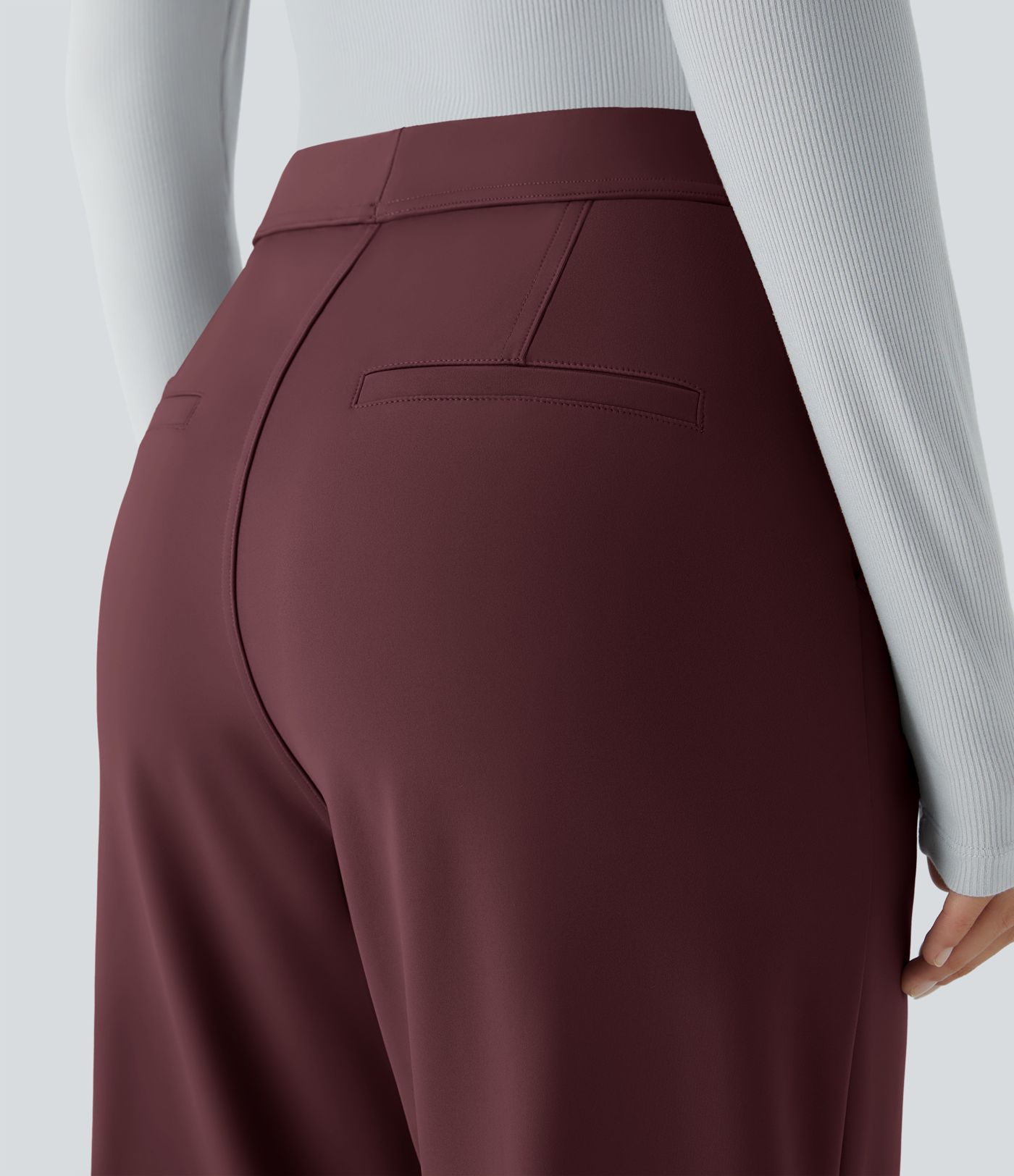 Pantalon tailleur évasé taille haute Halara Flex™ DayStretch avec poches