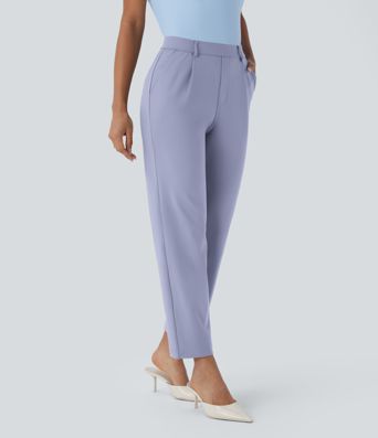 Halara Flex™ DayStretch High Waisted Pocket Ankle Length Tapered Work Pants