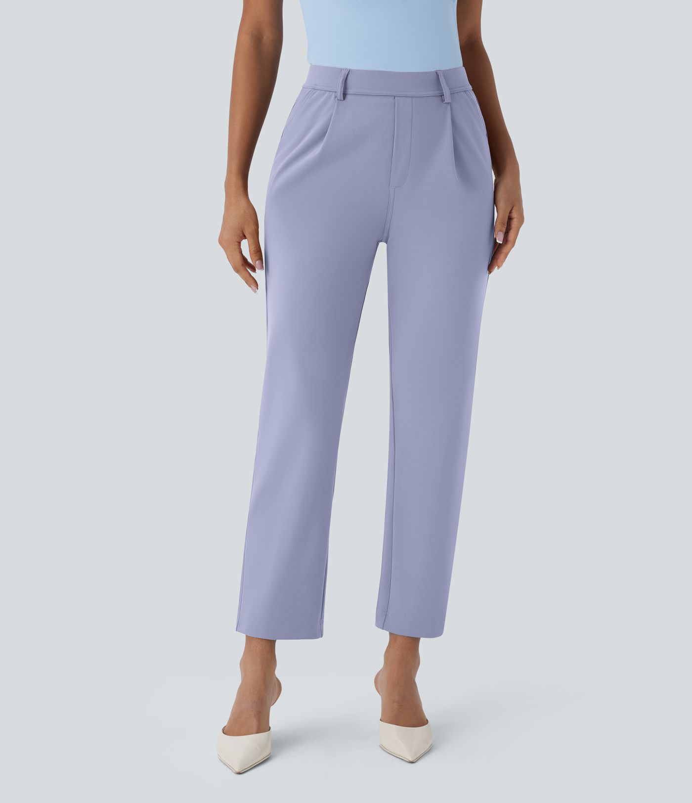 Halara Flex™ DayStretch High Waisted Pocket Ankle Length Tapered Work Pants