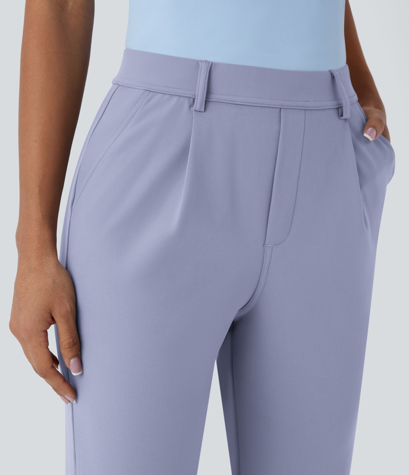 Halara Flex™ DayStretch High Waisted Pocket Ankle Length Tapered Work Pants Halara Flex™ DayStretch High Waisted Pocket Ankle Length Tapered Work Pants